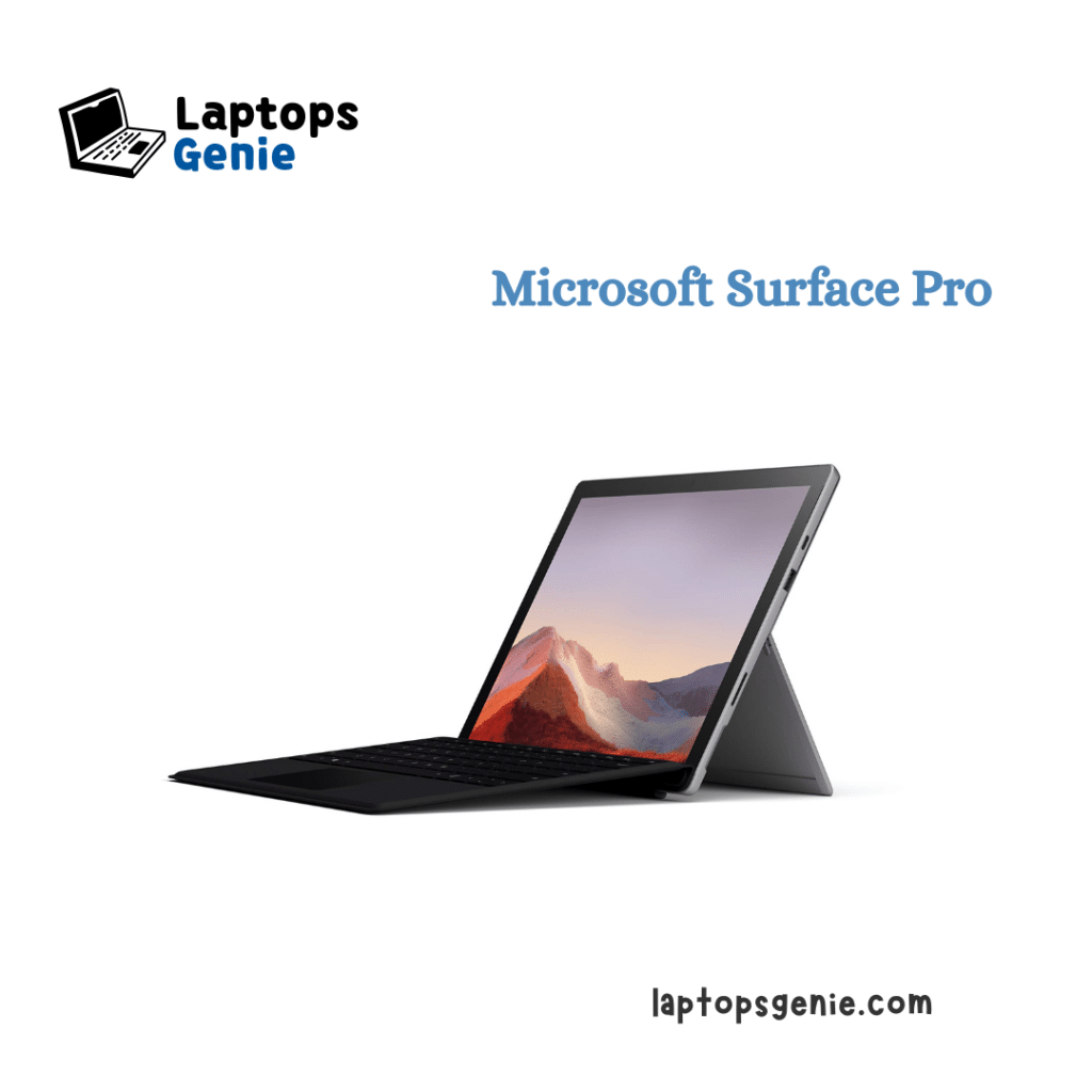 A view of Microsoft Surface Pro 