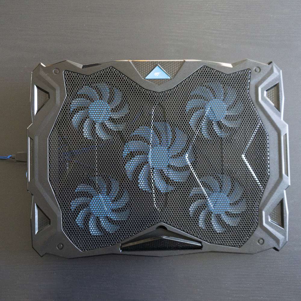 The top view of a Havit HV laptop Cooling Pad 