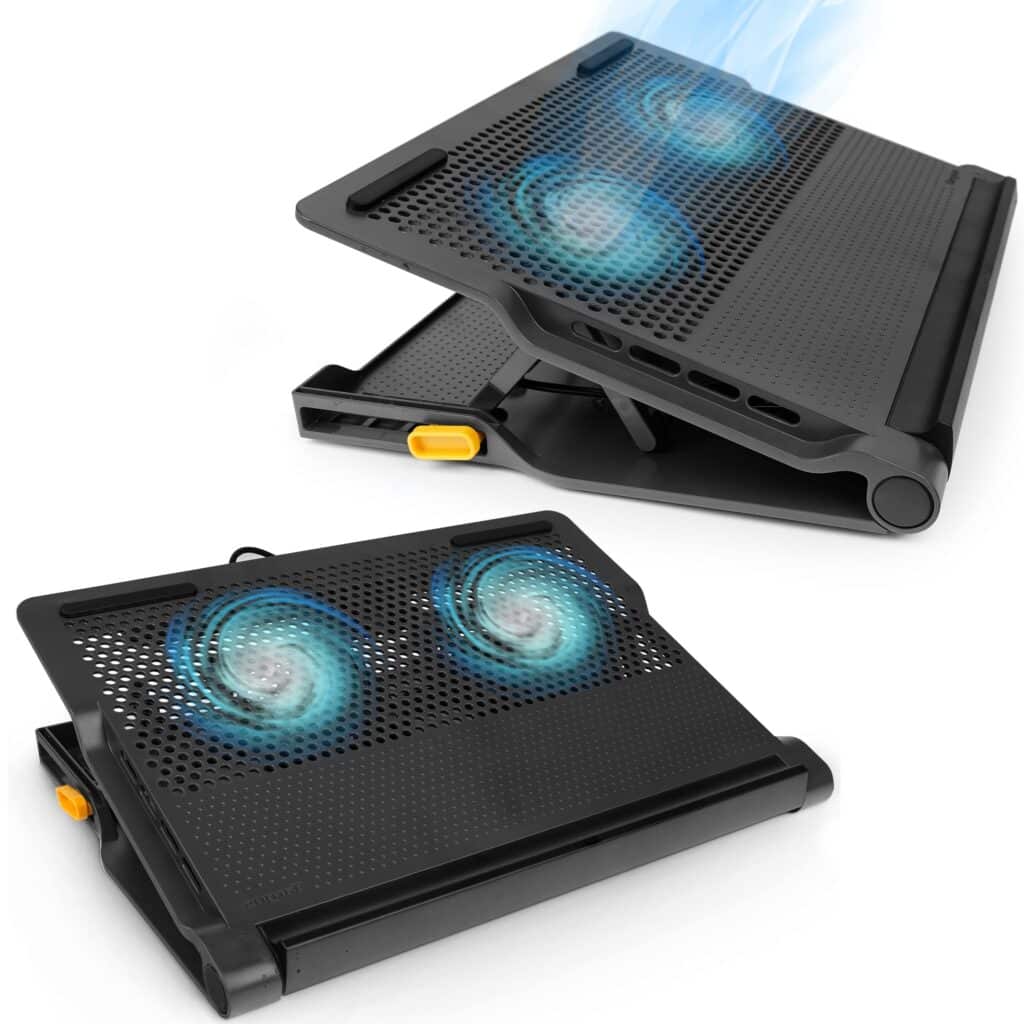 Two Targus Lap Chillmat Laptop Cooling Pad placed next to one another