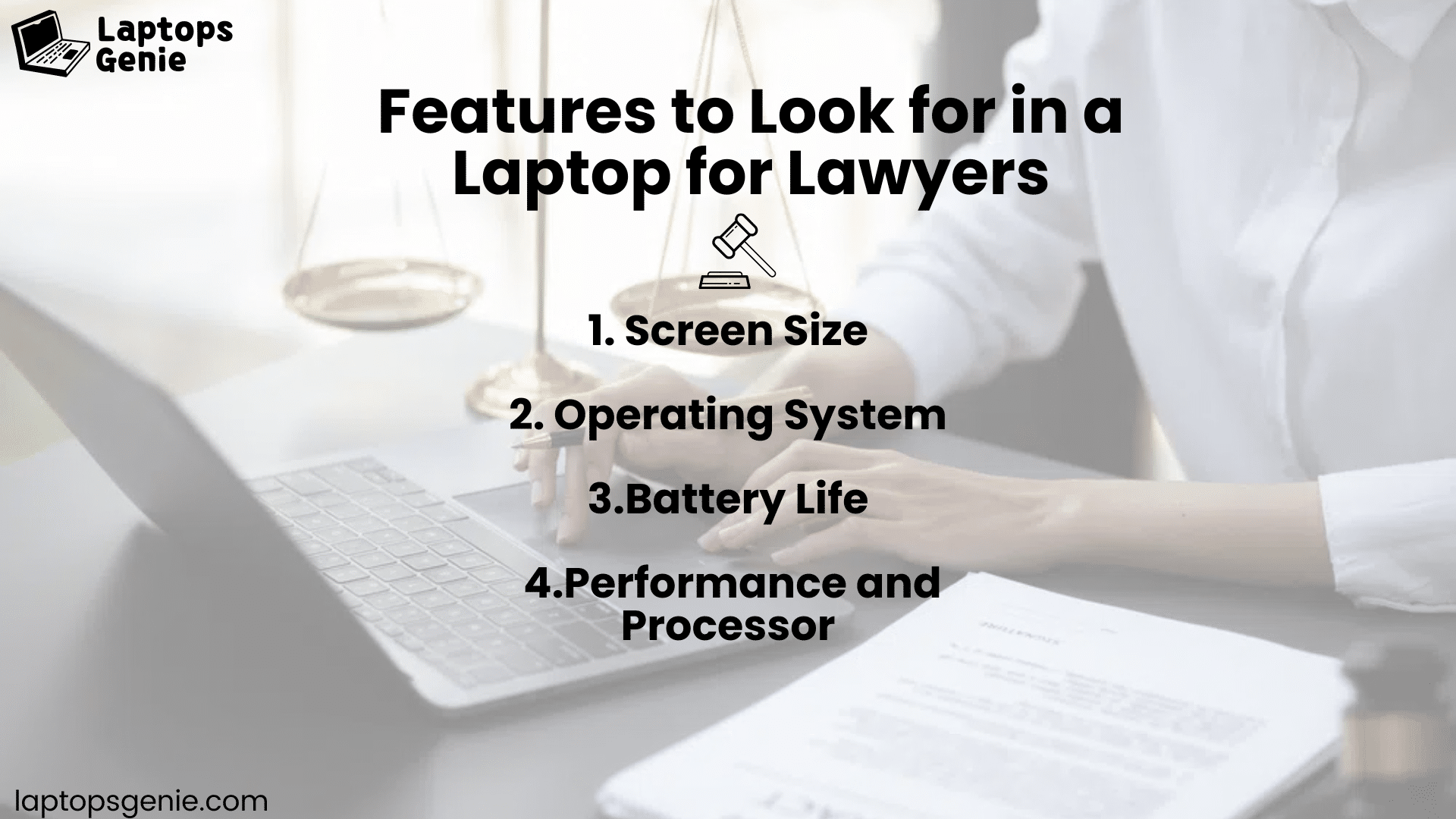 features for look in laptop for lawyers