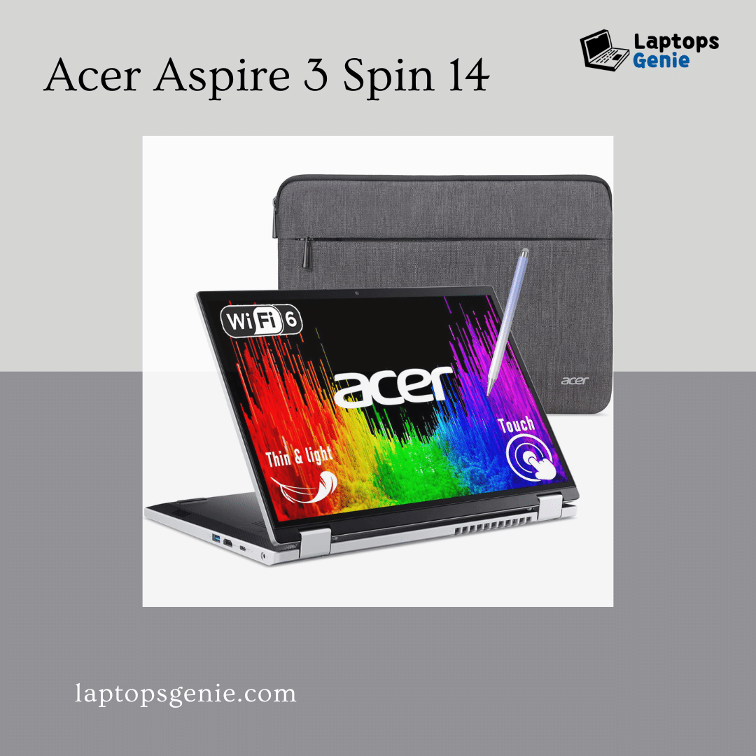 Acer Aspire Spin on grey background