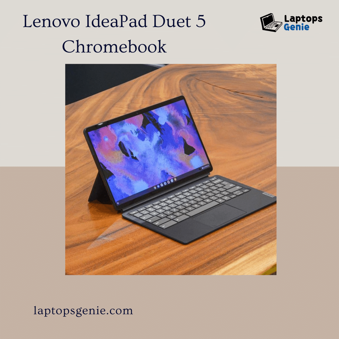 Lenovo IdeaPad Duet Chromebook on light gray background